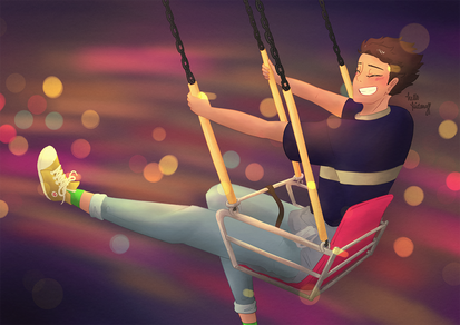 fully rendered piece full body (perspective, detailed props)