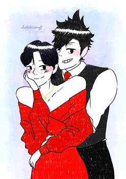 flat color waist up (sketchy style)