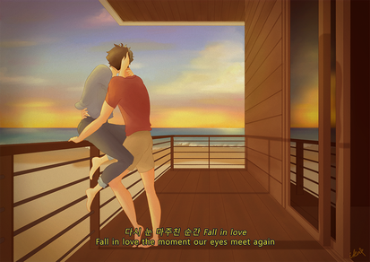 fully rendered piece full body (complex background)