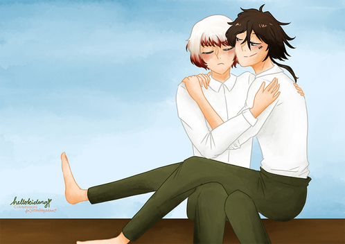 fully rendered piece (anime style)